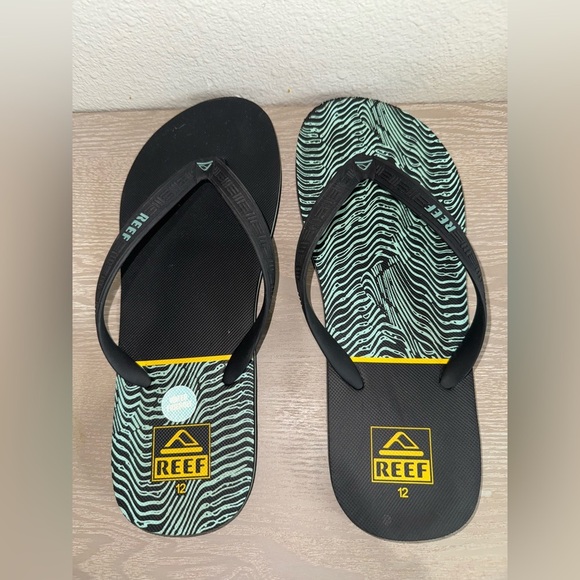 REEF MENS SANDALS SEASIDE PRINTS SIZE 12 - Picture 3 of 6